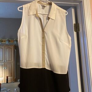 Christopher Banks color block top, size large